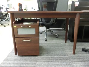 木製デスクとワゴンセット（TB-71）