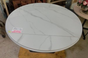 【大理石調】伸縮式丸テーブル（TB-64）