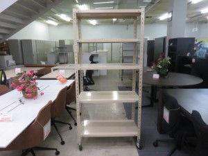 キャスター付き5段スチールラック（SR-14）